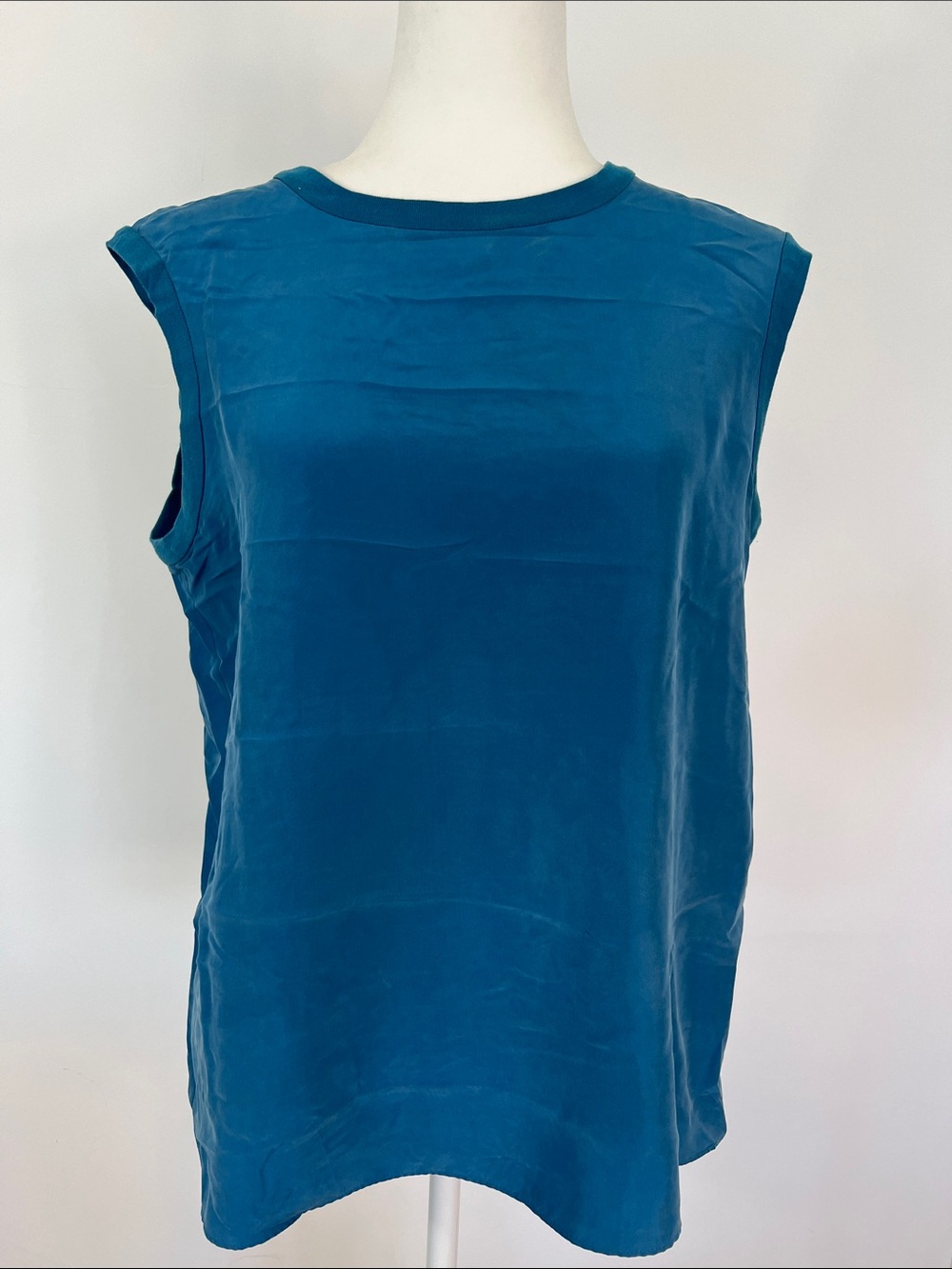 Kate Spade Saturday Silk Sleeveless Teal Blue Women's Shell Top